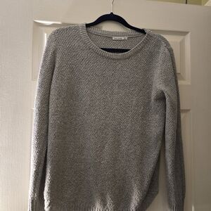 Pink Clover Gray Knit Crewneck Sweater